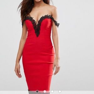 ASOS red dress
